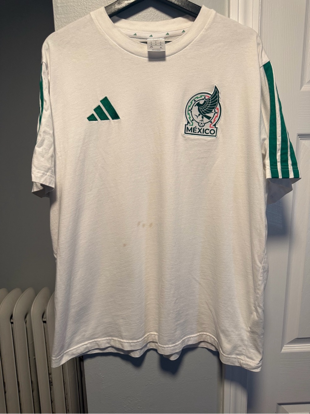 Adidas Mexico National Team Soccer Shirt White/Green Men's XL